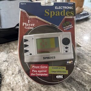 MGA Vintage Electronic Handheld Spades 1 Player Game